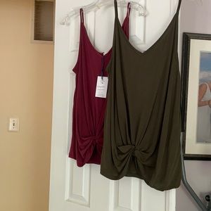 2 med entro twist tanks nwt
